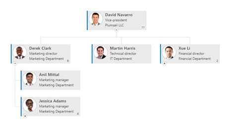 Image result for SharePoint Org Chart Multiple Levels