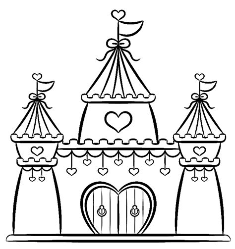 Castle Coloring Pages 的图像结果