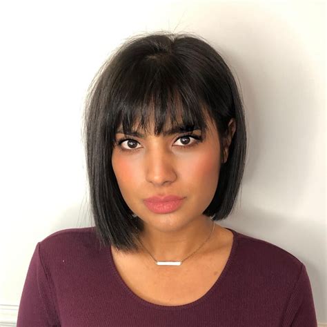 Choppy Bob Hairstyles With Bangs, Chin Length Haircuts, Medium Bob ...