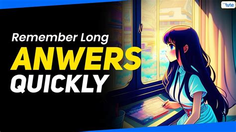 Image result for How to Learn Long Answers Quickly