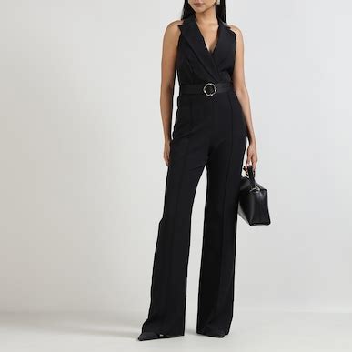 Buy Women Black Halter Neck Backless Jumpsuit Online at The Collective ...