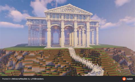 Image result for Greek Temple Minecraft Tutorial