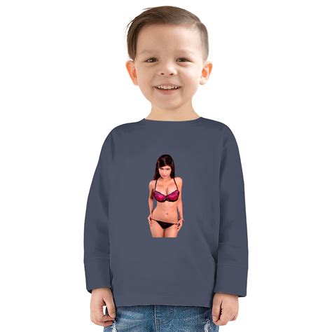 Mia Khalifa Big Boobs Bra Panties Sexy Girlfriend Kids Long Sleeve T-Shirts