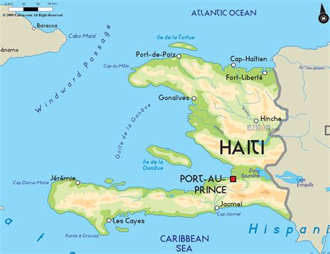Road Map of Haiti and Haitian Road Maps