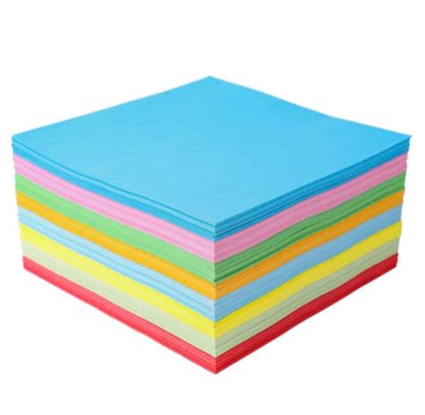KRASHTIC Square Origami Paper Set of 100 Paper Size 15x15 cm Double ...
