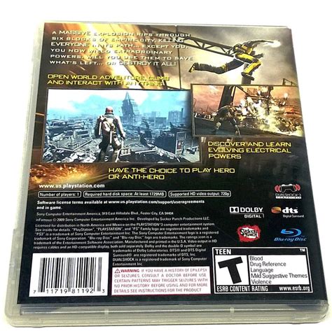 Image result for Infamous PS3 Cover