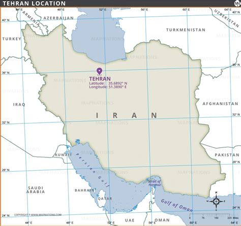 Longitude Of Tehran
