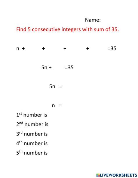 Image result for Consecutive Numbers Worksheet