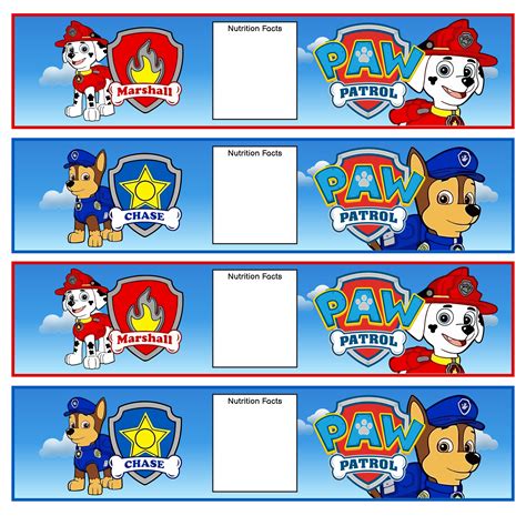 Best 12 PAW Patrol Labels – 12 Free PDF Printables – Artofit