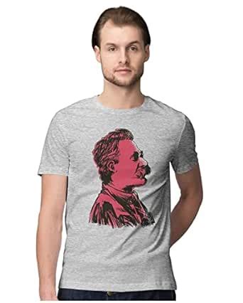 Buy Heybroh Men's Regular Fit T-Shirt Portrait of Friedrich Nietzsche ...