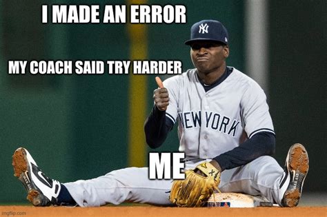 Image result for Baseball Error Meme