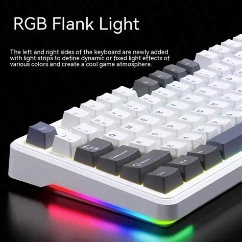 AULA AULA F87pro Gaming Keyboard DIY RGB Backlit 87 Key Wireless ...