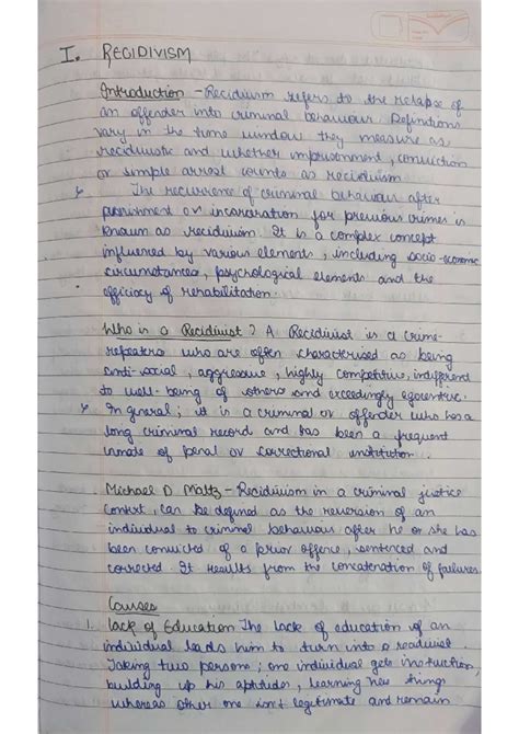 Recidivism - I. REGIDIVISM Introduction refers to the relabse of an ...