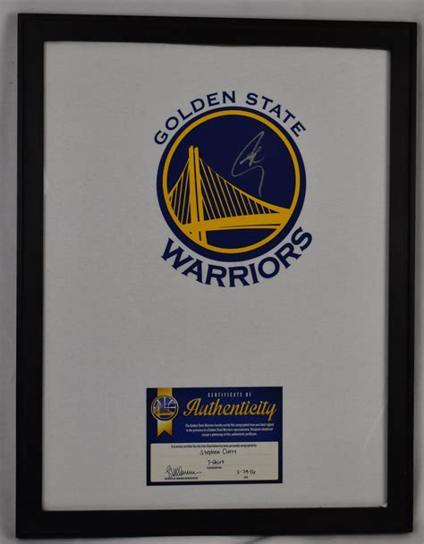 Lot Detail - Steph Curry Autographed Framed Jersey/Shirt w/GSW COA