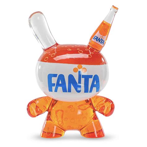 Kidrobot & Fanta® 3" Fanta Orange Resin Dunny Art Figure | tomenosuke