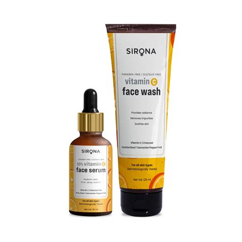 Buy Sirona Daily Radiant Combo - Vitamin C Face Serum with Vitamin C ...