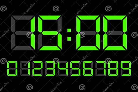 Image result for LED Digital Clock Numbers
