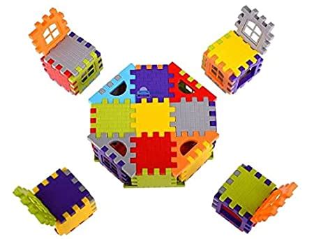 House Building Blocks Set 2 Toys for Kids / Attractive Windows and Smo ...