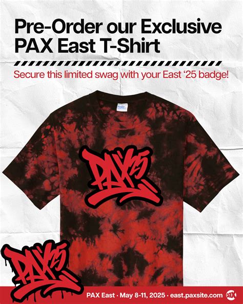 PAX | Don’t miss out on our exclusive #PAXEast 2025 merch! 👕 Pre-order ...