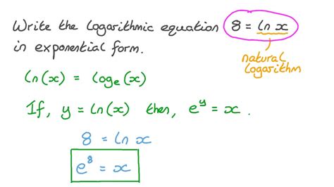 Image result for Exponential Equation Logarithmic Form