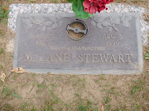 Mabel Jane Summers Stewart (1910-1999) - monumento Find a Grave