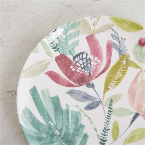 Buy Victor Red Printed Melamine Dinner Set - 31 Piece from Home Centre ...