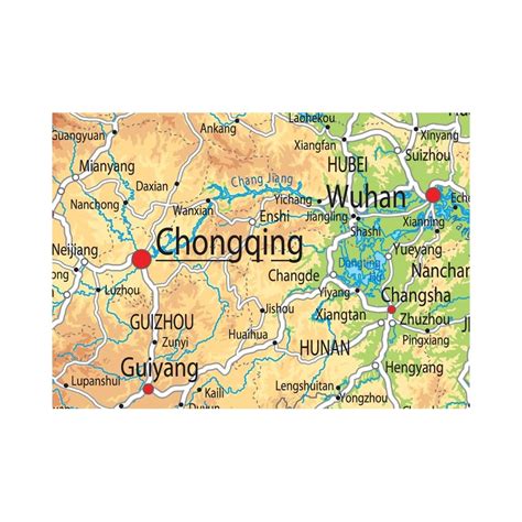 Tiger Moon The Tiger Moon Trading Company Ltd Buy China Physical Map ...