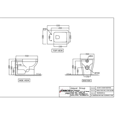 Back To Wall WC - Essco