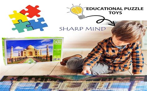 Buy FunBlast Jigsaw Puzzles for Kids – 500 Pcs Taj Mahal Giant Jigsaw ...