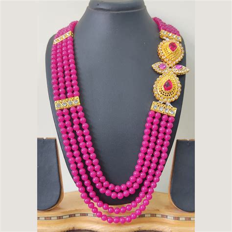 Ravechi Art Gold Plated Pearls Long Necklace – JewelEMarket