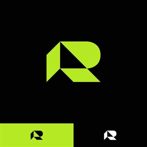 Geometric r letter logo | Premium Vector