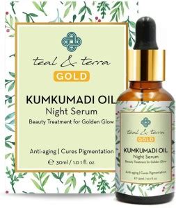 Teal & Terra Kumkumadi Oil - Anti-Ageing Kumkumadi Night Serum For ...
