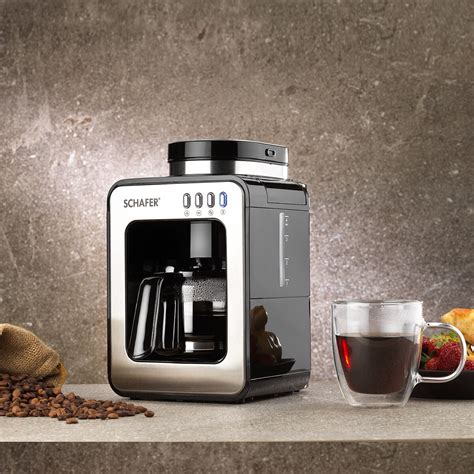 Schafer Barista Öğütücülü Filtre Kahve Makinesi-Siyah – Her-Tür Elektronik