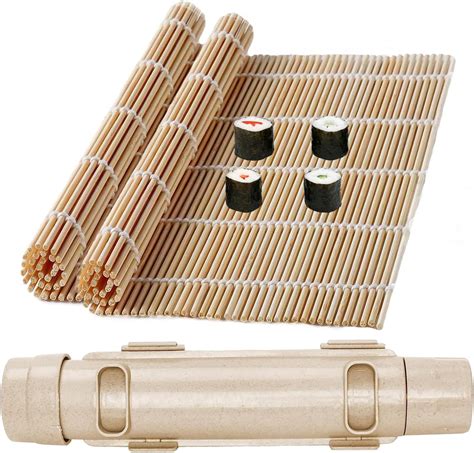 Amazon.com: Sushi Bazooka, Bamboo Sushi Rolling Mat, Sushi Making Kit ...