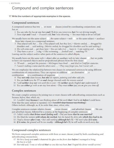 Image result for Compound Complex Sentence Examples
