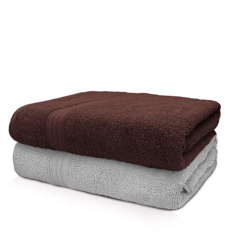 Sassoon Anatolia 100% Cotton 2 Piece Large Bath Towel 500 GSM (White ...