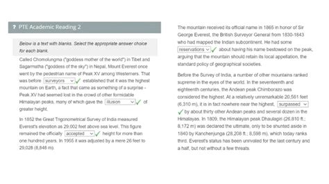 Image result for Pte Reading Test