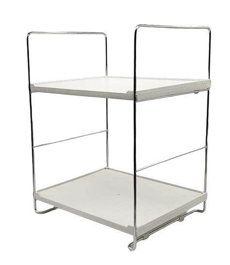 appeasy Plastic Shelf Organizer Kitchen Bathroom Storage Rack 2 Tier ...