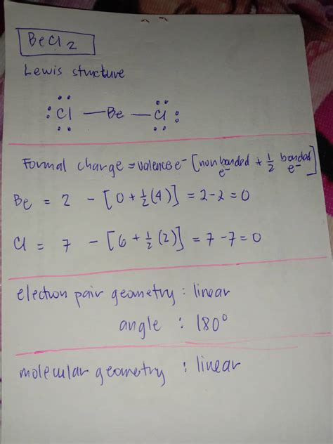 Becl2 Lewis Structure