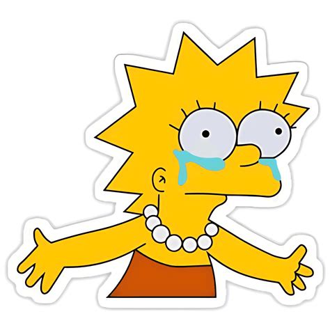 Lisa Simpson Crying Sticker – sticckiz.com