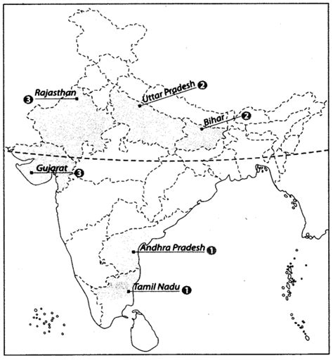 Map Based Questions: Agriculture - Social Studies (SST) Class 10 PDF ...