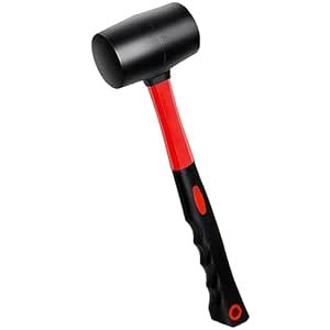 Serplex® 12oz Rubber Mallet Hammer, and 45mm Double-Faced Soft Mallet ...
