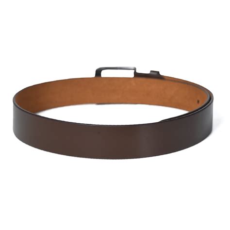 Classic Formal Brown Leather Belt for Men — MaheTri