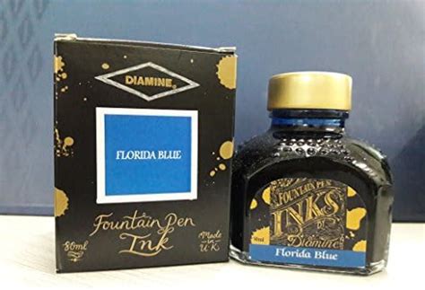 Diamine Ink Bottle-Florida Blue, 80Ml : Amazon.in: Office Products