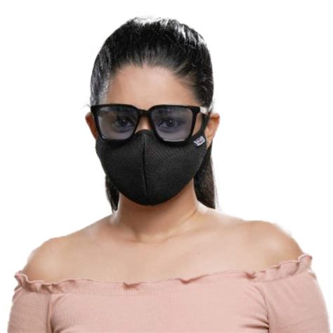 Posi+ve Fabric Reusable Face Mask (Black, 3 Pieces) : Amazon.in: Beauty