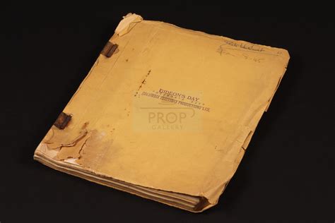 The Prop Gallery | Production used script