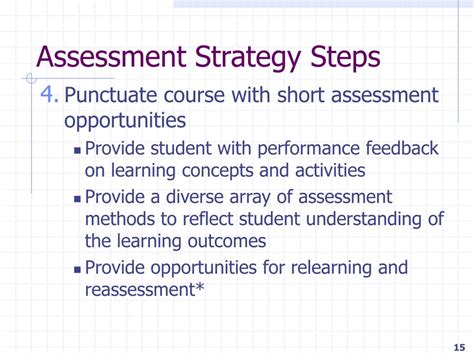 Image result for Assessment Strategy Examples