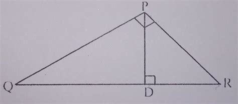 PQR is a right angled triangle, where angle P = 90 degree PD is ...