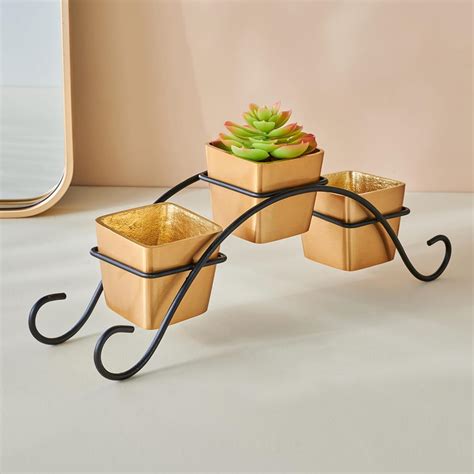 Home Centre Gloria Metal Planter with Stand : Amazon.in: Garden & Outdoors