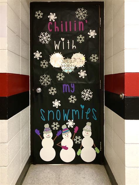 Chillin’ with my Snowmies Classroom Door Design for Winter
